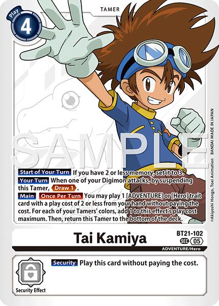 Tai Kamiya [BT21-102] (Reprint) [Advanced Booster Digimon Generation]