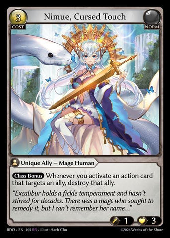 Nimue, Cursed Touch (105) [Radiant Origins]