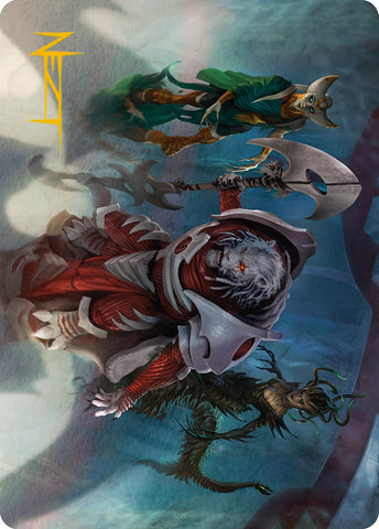 Norn's Decree Art Card (Gold-Stamped Signature) [Phyrexia: All Will Be One Art Series]