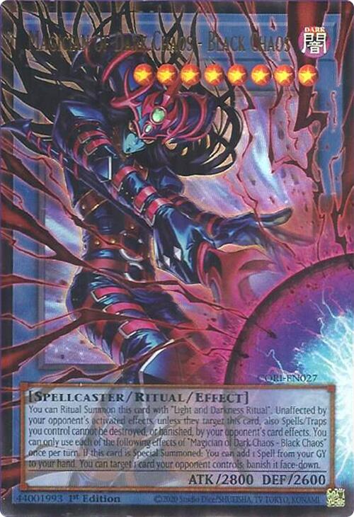 Magician of Dark Chaos - Black Chaos (Extended Art) [CORI-EN027] Ultra Rare