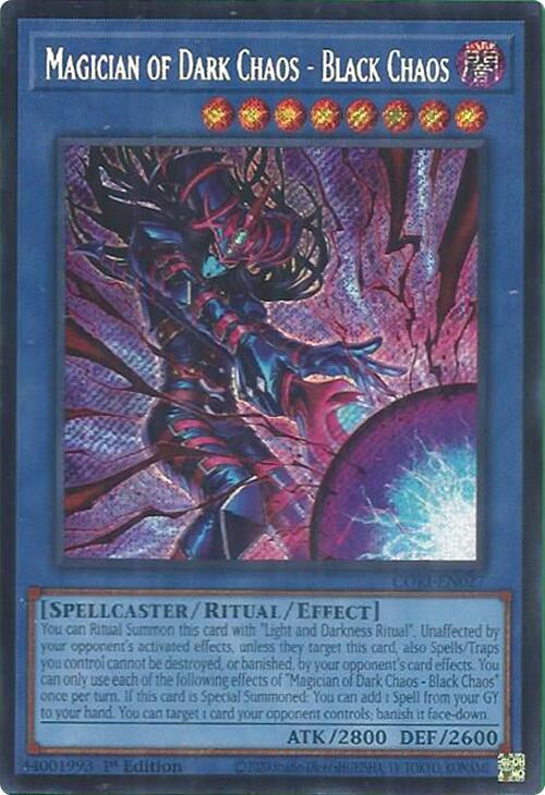 Magician of Dark Chaos - Black Chaos (Secret Rare) [CORI-EN027] Secret Rare