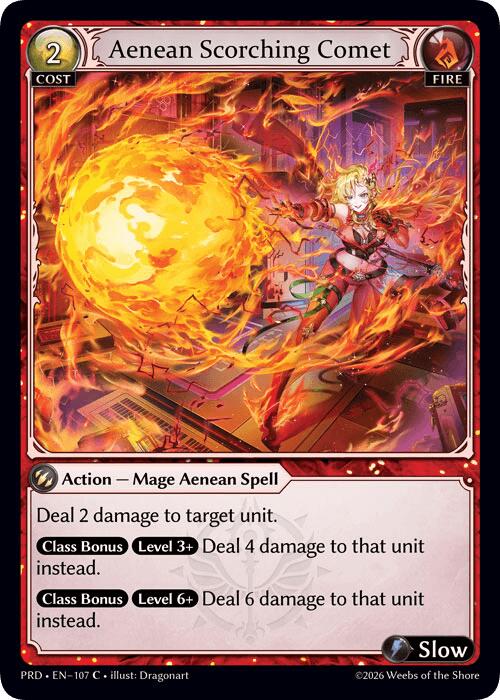 Aenean Scorching Comet (Interference Curio Foil) (107) [.asphodel/paradise]