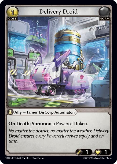 Delivery Droid (Interference Curio Foil) (49) [.asphodel/paradise]