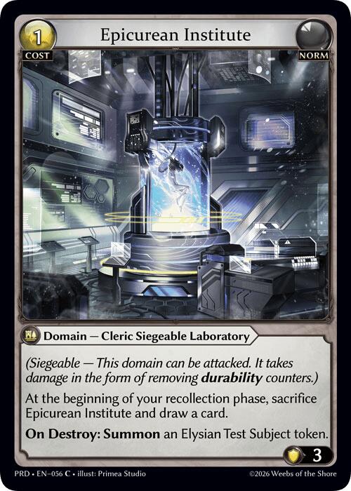 Epicurean Institute (Interference Curio Foil) (56) [.asphodel/paradise]