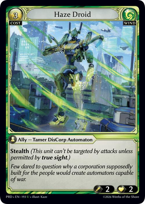 Haze Droid (Interference Curio Foil) (193) [.asphodel/paradise]