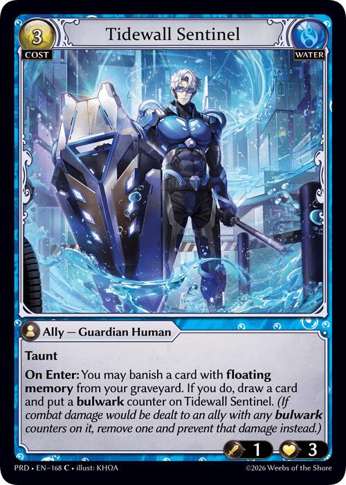 Tidewall Sentinel (Interference Curio Foil) (168) [.asphodel/paradise]