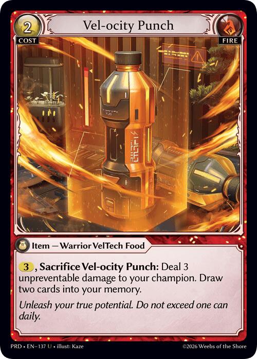 Vel-ocity Punch (Interference Curio Foil) (137) [.asphodel/paradise]
