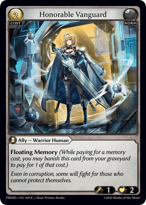 Honorable Vanguard (29) [.asphodel/paradise Starter Decks]