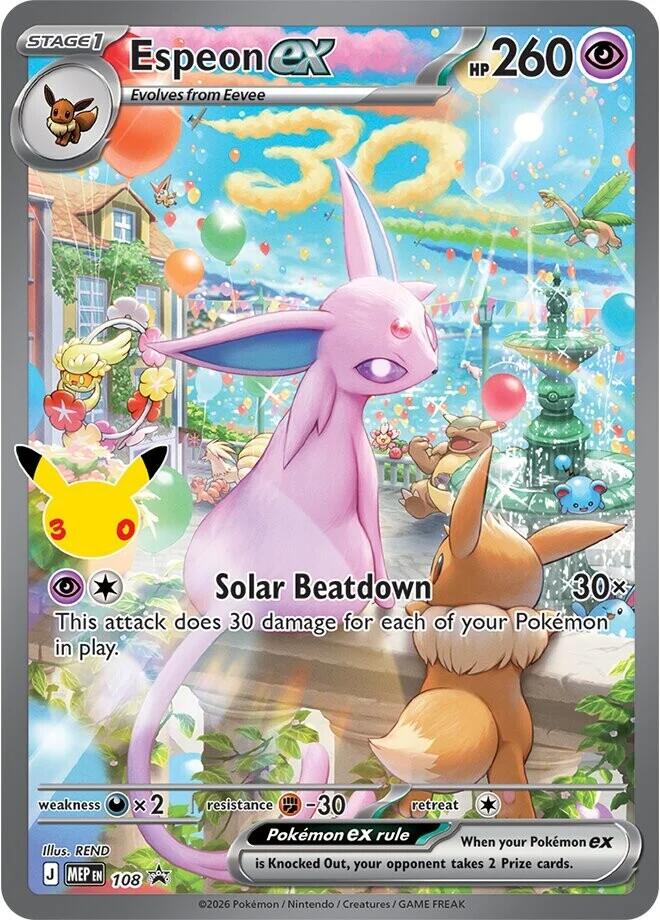 Espeon ex (108) (30th Celebration) [Mega Evolution Promo]
