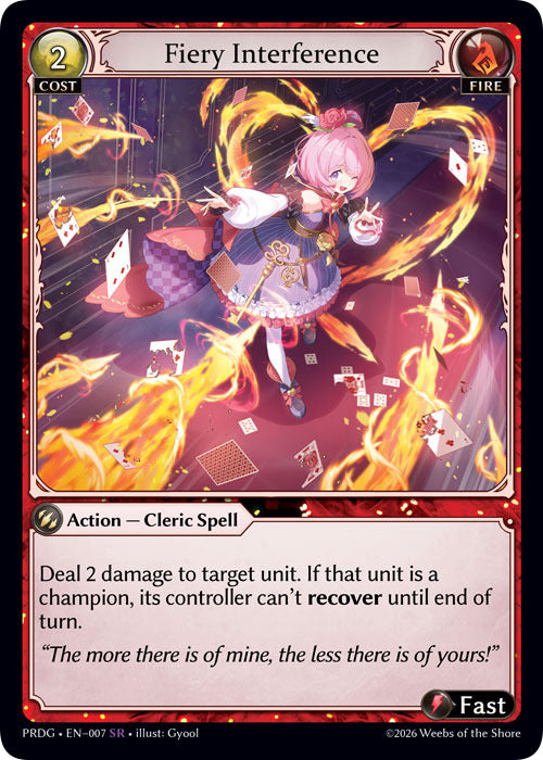 Fiery Interference (7) [.asphodel/paradise Grimoire]