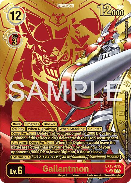 Gallantmon [EX13-015] (Rare Pull) [Chivalrous XIII]