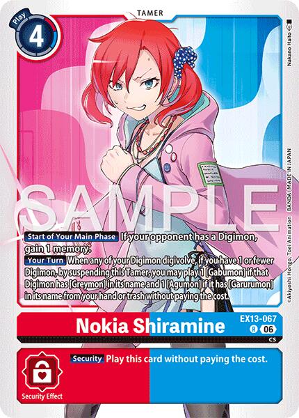 Nokia Shiramine [EX13-067] [Chivalrous XIII]