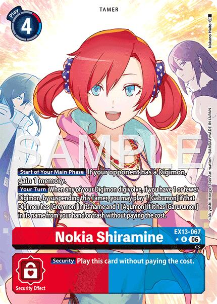 Nokia Shiramine [EX13-067] (Alternate Art) [Chivalrous XIII]