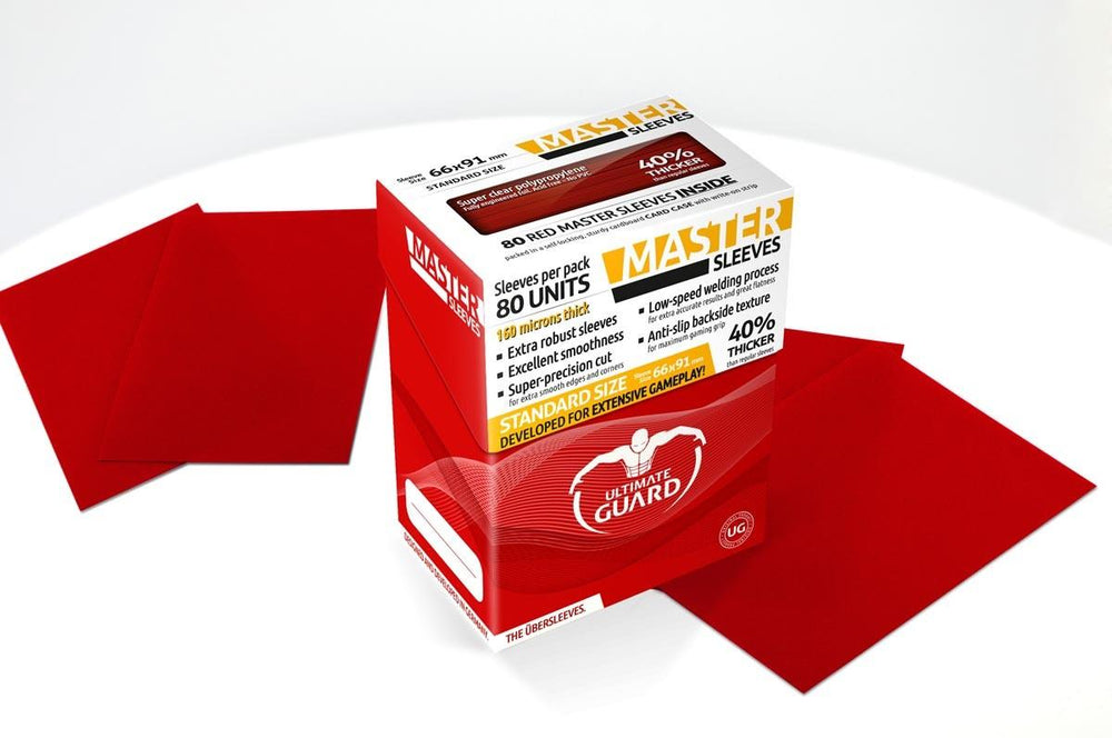 Ultimate Guard - MASTER SLEEVES - Standard size -  red