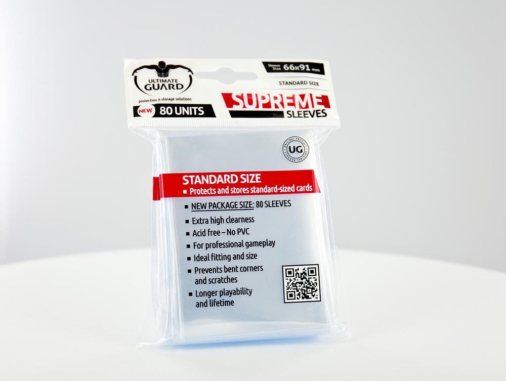 Ultimate Guard - SUPREME SLEEVES - Standard size -  transparent