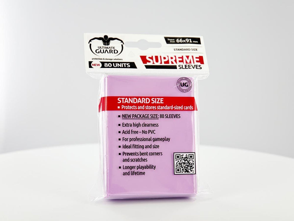 Ultimate Guard - SUPREME SLEEVES - Standard size -  pink
