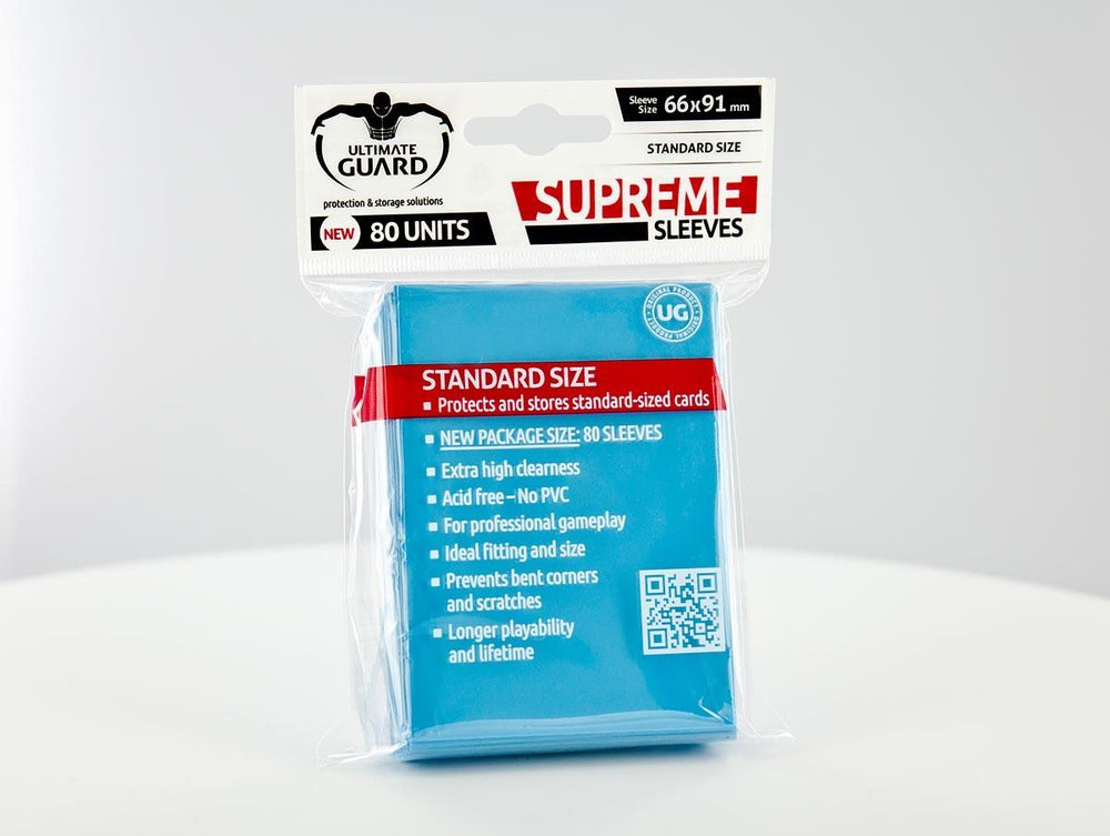 Ultimate Guard - SUPREME SLEEVES - Standard size -  light blue