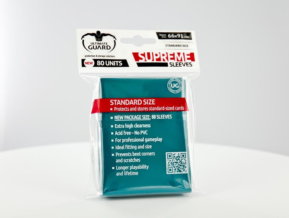 Ultimate Guard - SUPREME SLEEVES - Standard size -  petrol