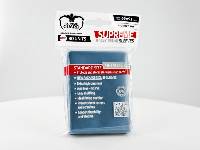 Ultimate Guard - SUPREME SLEEVES - Standard size -  metallic blue