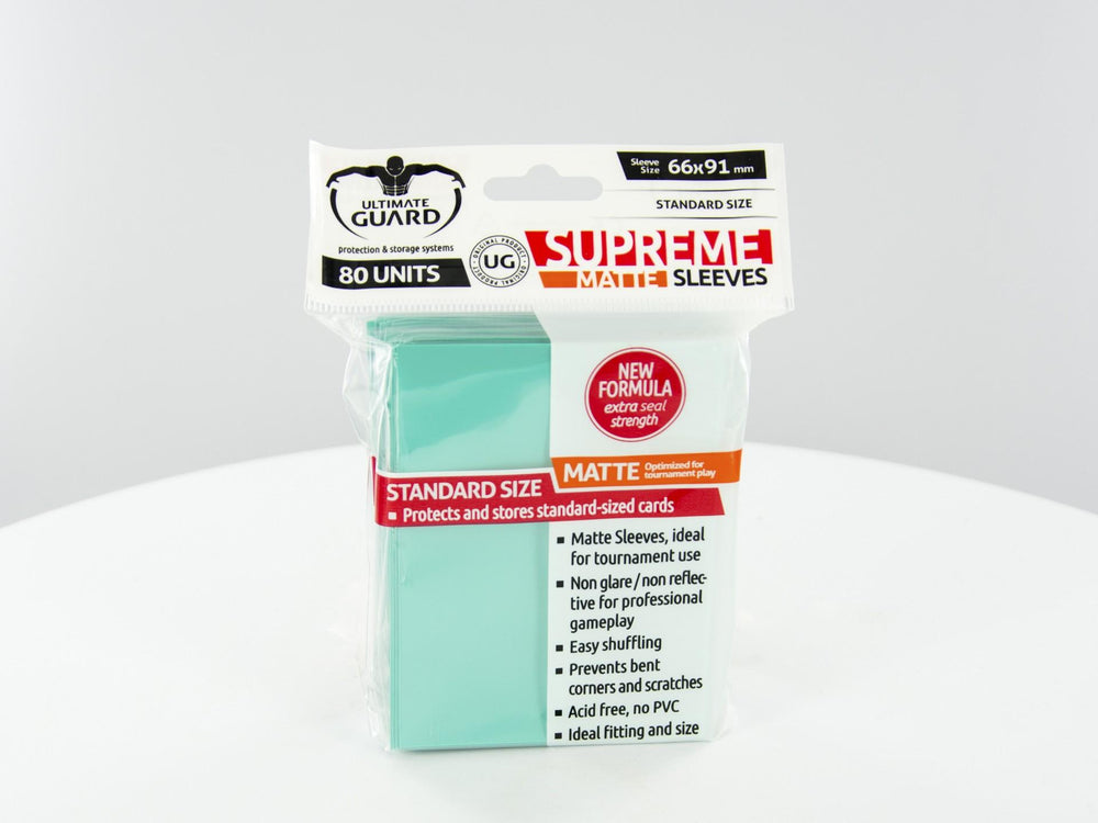 Ultimate Guard - SUPREME SLEEVES MATTE - Standard size -  turquoise