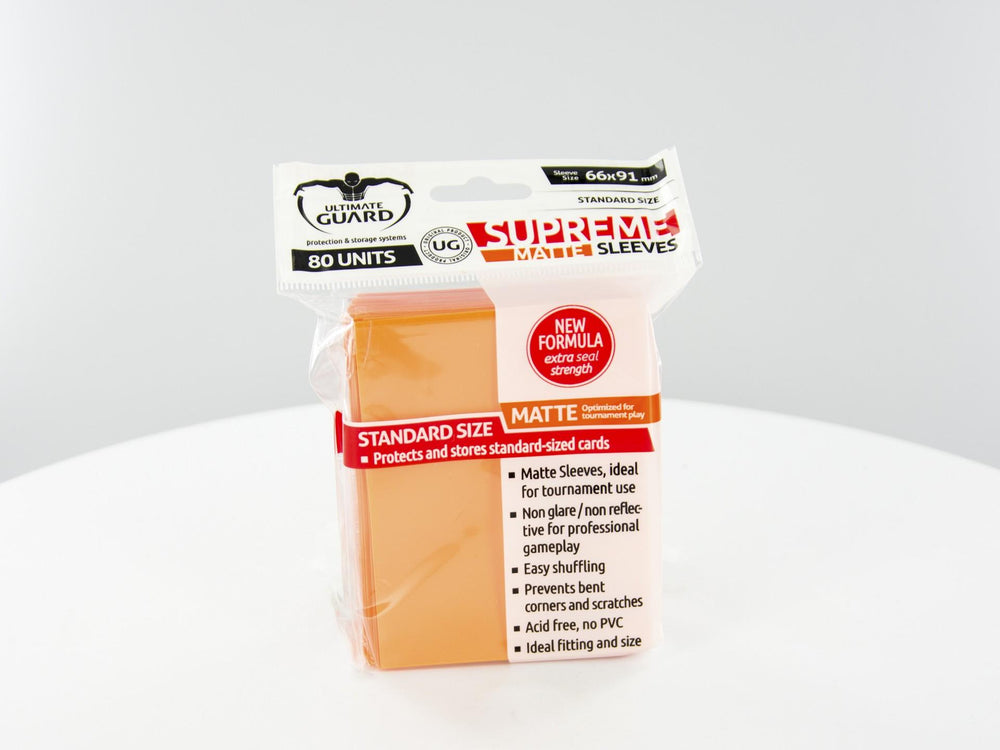 Ultimate Guard - SUPREME SLEEVES MATTE - Standard size -  orange