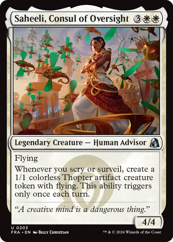 Saheeli, Consul of Oversight [Reality Fracture]