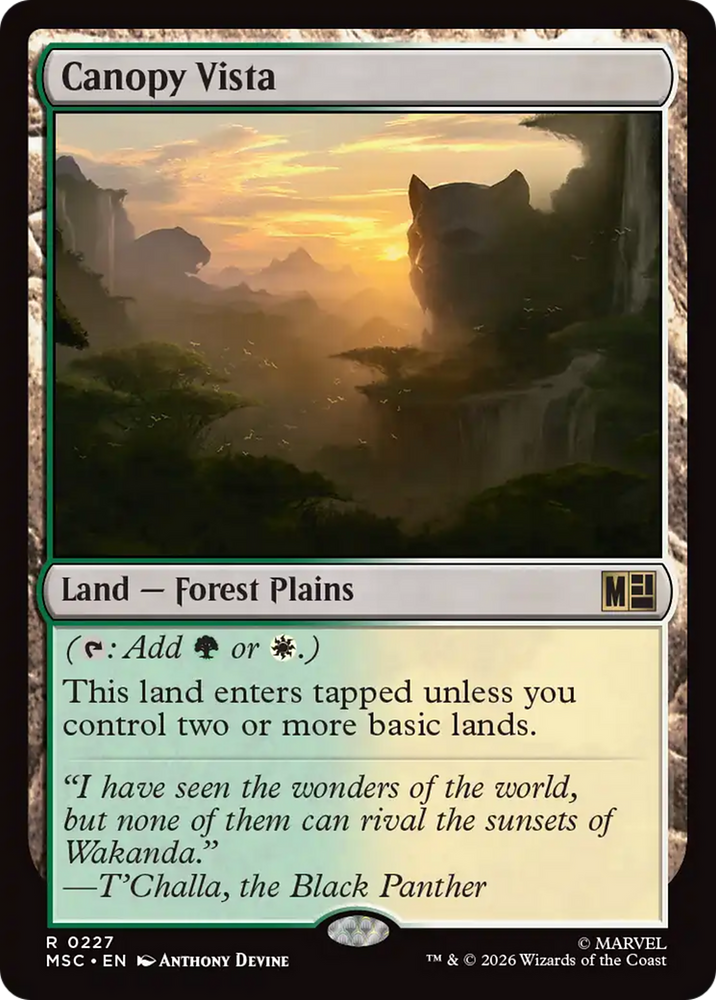 Canopy Vista (Surge Foil) [Marvel Super Heroes Commander]