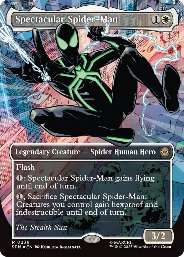 Spectacular Spider-Man (0238) (Borderless) (Textured Foil) [Marvel's Spider-Man]