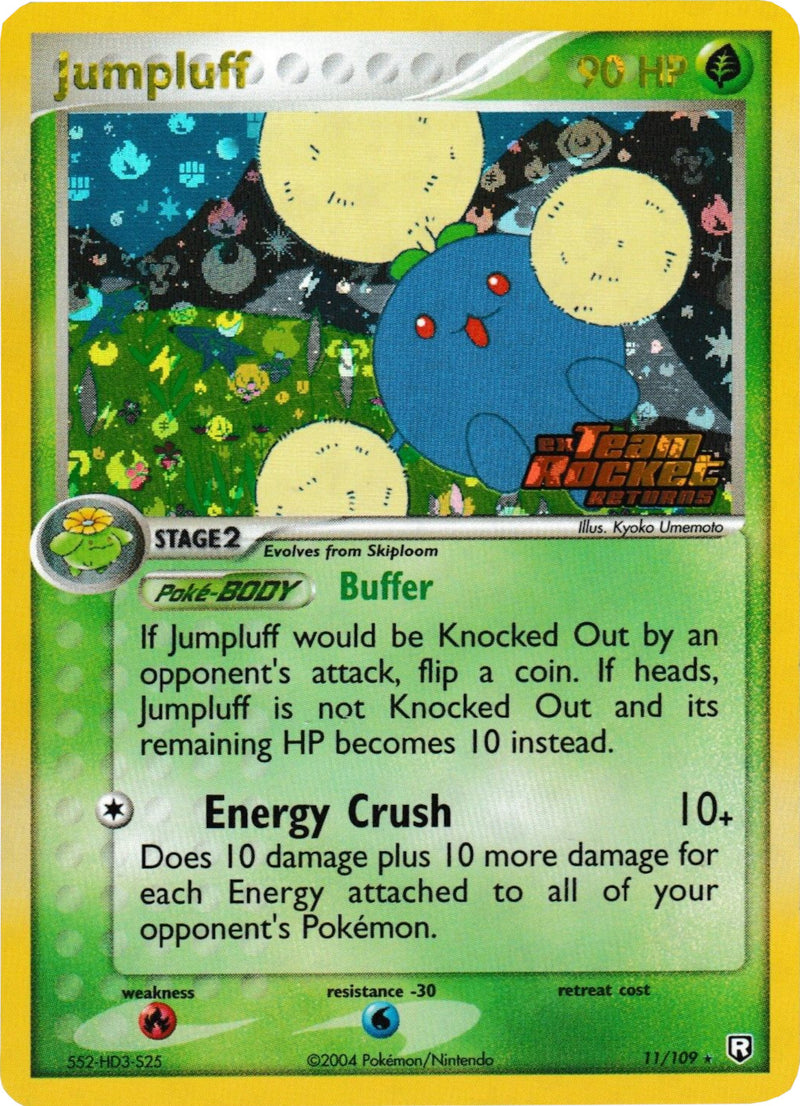 jumpluff pokemon card Rapid Strike Jumpluff (11/109) (Stamped) [EX: Team