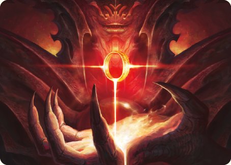 lotr art cards mtg The One Ring (Borderless Alternate Art) [The Lord of the Rings: Tales main image 1
