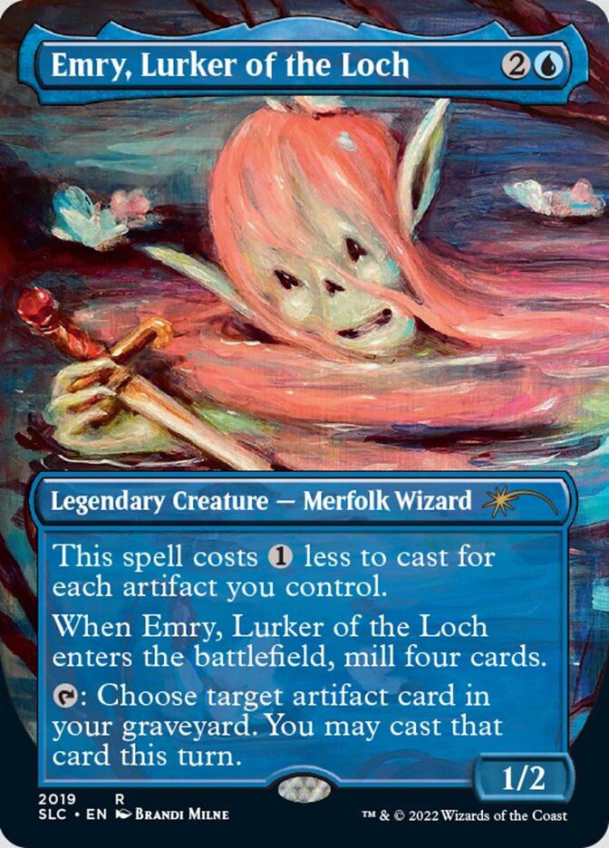 Emry, Lurker of the Loch (Borderless) [Secret Lair Countdown Kit]