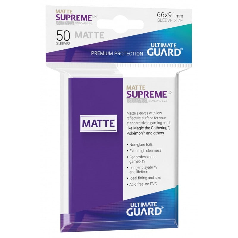 Ultimate Guard - Supreme UX Sleeves Standard Size - Matte - Purple (50)